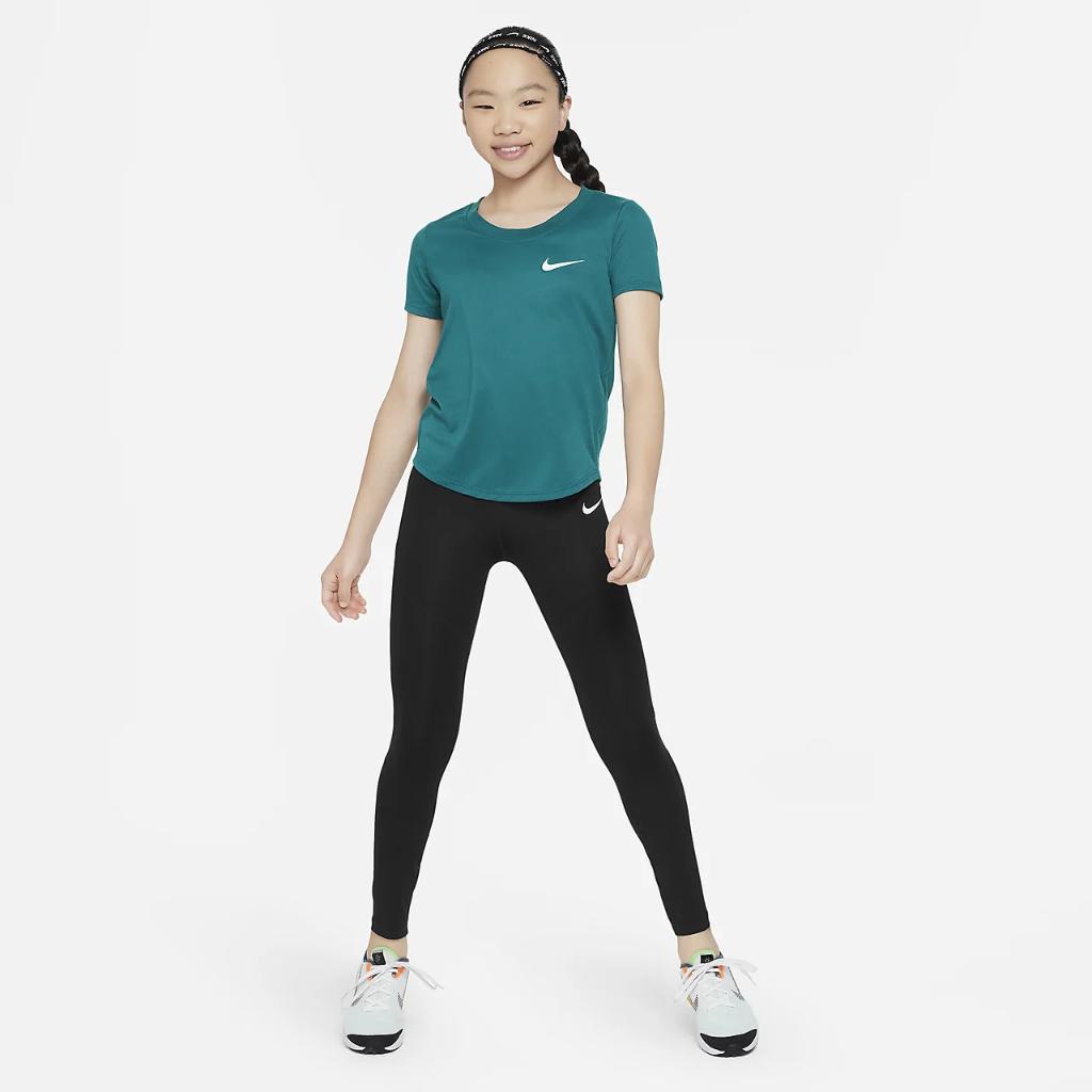 Nike Dri-FIT Big Kids&#039; (Girls&#039;) Training T-Shirt DZ3581-381