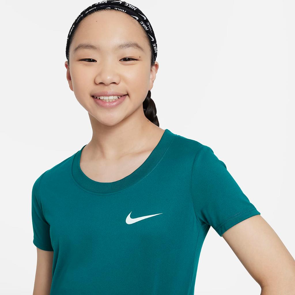 Nike Dri-FIT Big Kids&#039; (Girls&#039;) Training T-Shirt DZ3581-381