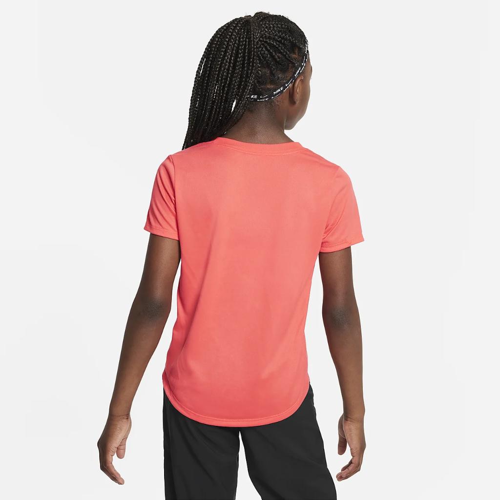 Nike Dri-FIT Big Kids&#039; (Girls&#039;) Training T-Shirt DZ3581-850