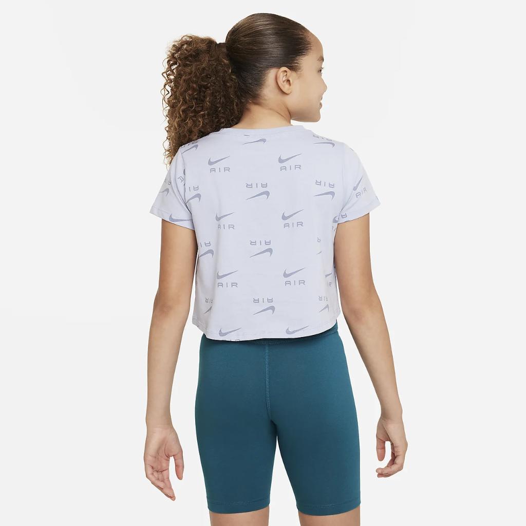Nike Air Big Kids&#039; (Girls&#039;) Cropped T-Shirt DZ3582-413