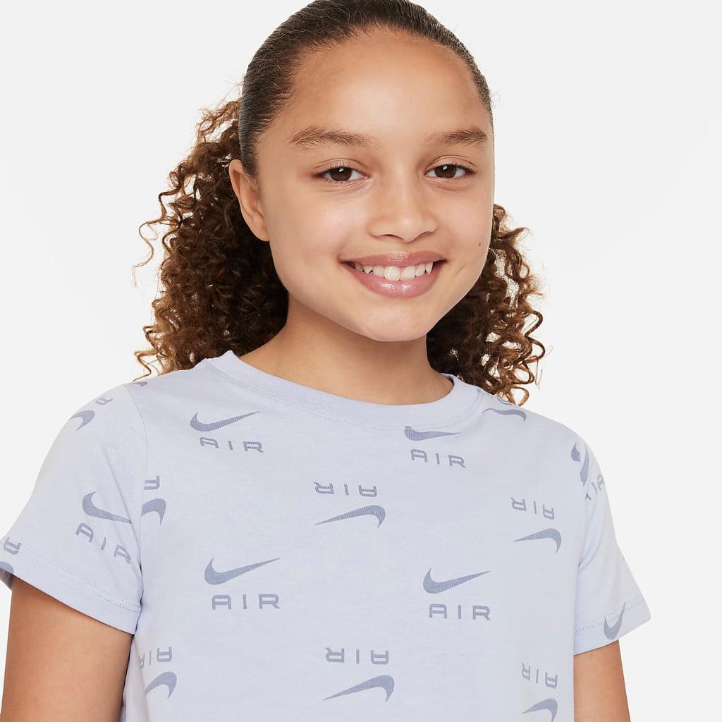 Nike Air Big Kids&#039; (Girls&#039;) Cropped T-Shirt DZ3582-413
