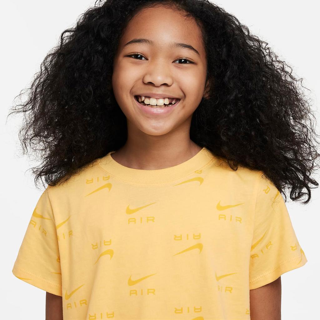 Nike Air Big Kids&#039; (Girls&#039;) Cropped T-Shirt DZ3582-795