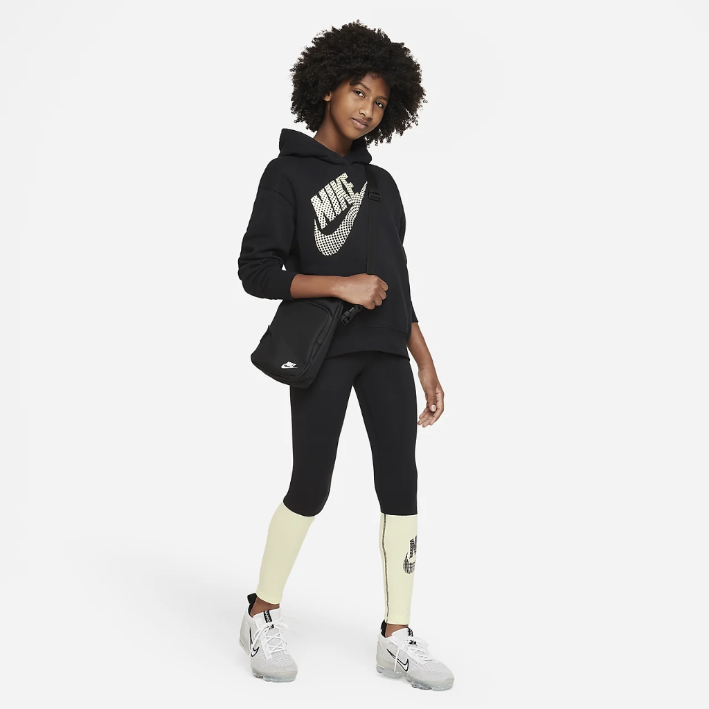 Nike Sportswear Big Kids&#039; (Girls&#039;) Oversized Pullover Hoodie DZ4620-010
