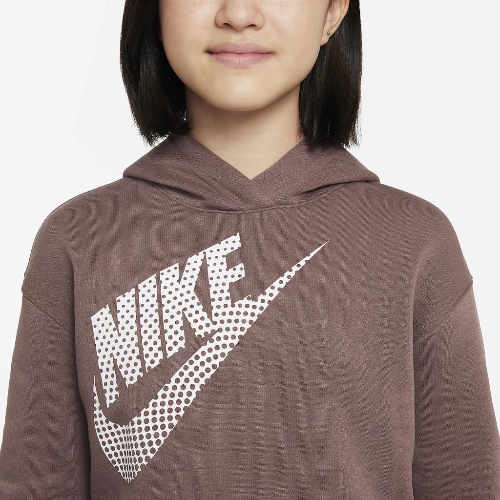Nike Sportswear Big Kids&#039; (Girls&#039;) Oversized Pullover Hoodie DZ4620-291