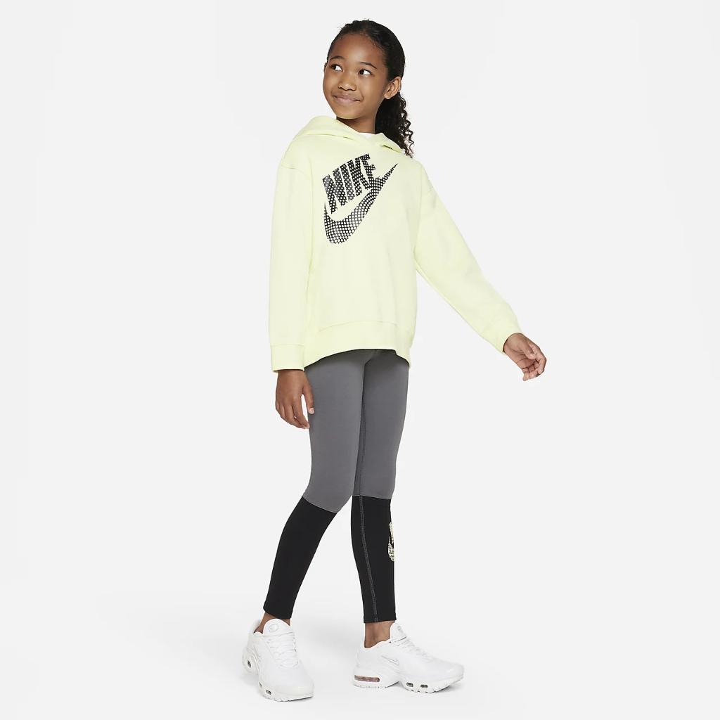 Nike Sportswear Big Kids&#039; (Girls&#039;) Oversized Pullover Hoodie DZ4620-335