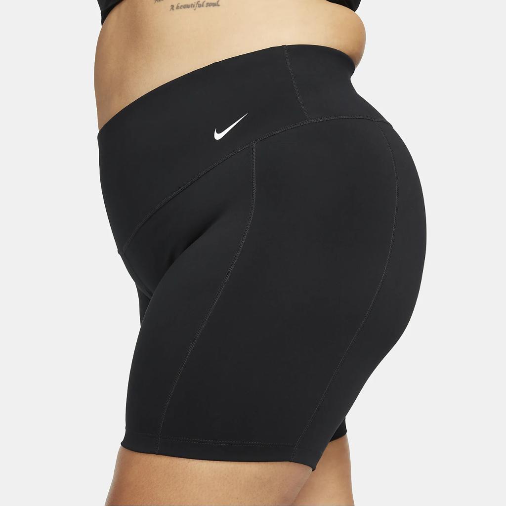 Nike One Leak Protection: Period Women&#039;s Mid-Rise 7&quot; Biker Shorts (Plus Size) DZ5372-010