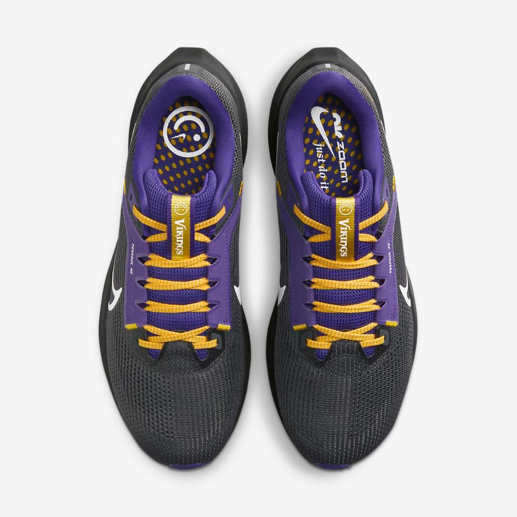 Nike Pegasus 40 (NFL Minnesota Vikings) Men&#039;s Road Running Shoes DZ5957-001