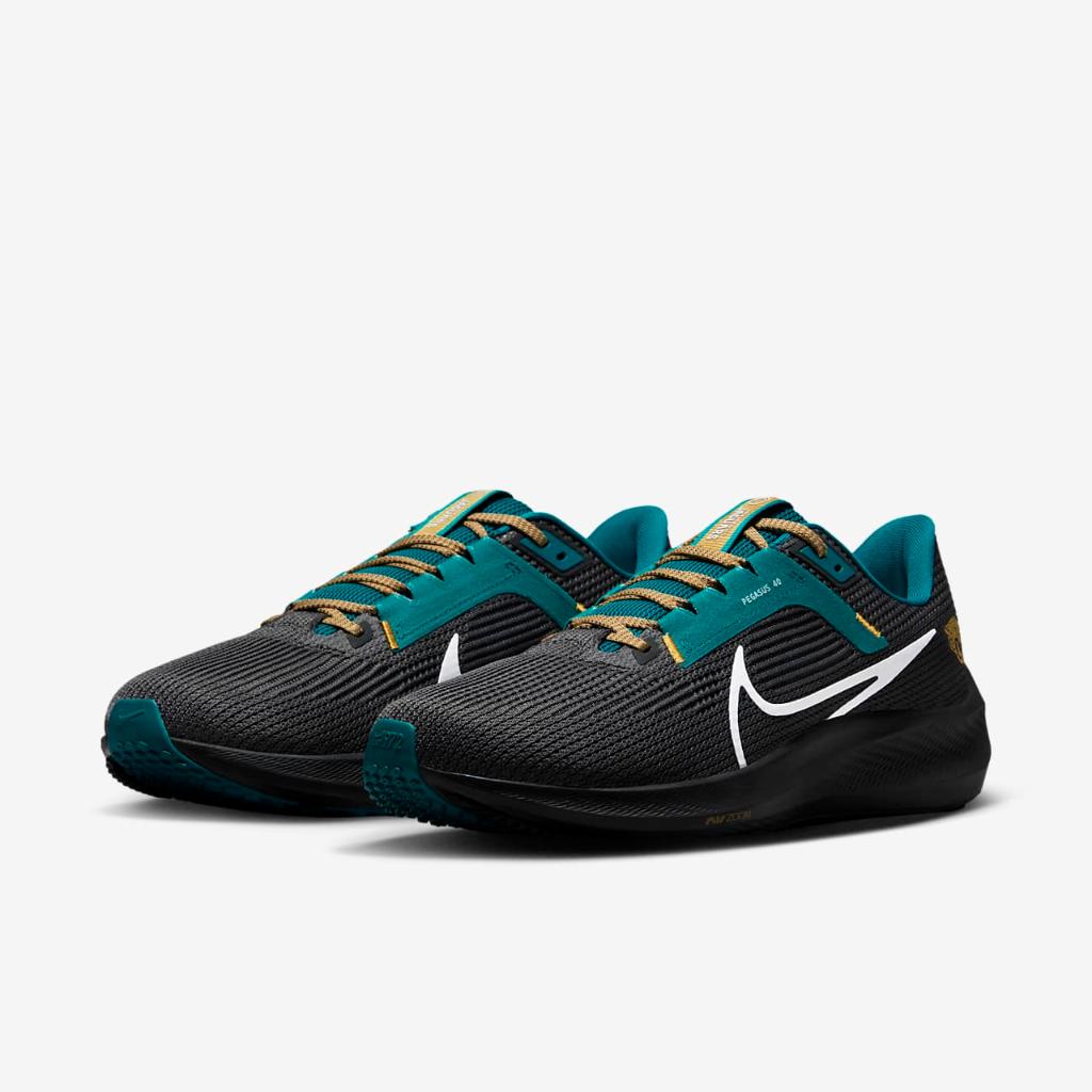 Nike Pegasus 40 (NFL Jacksonville Jaguars) Men&#039;s Road Running Shoes DZ5974-001