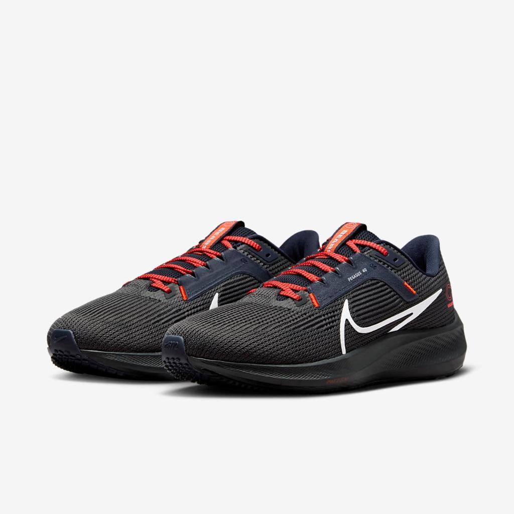 Nike Pegasus 40 (NFL Chicago Bears) Men&#039;s Road Running Shoes DZ5989-001