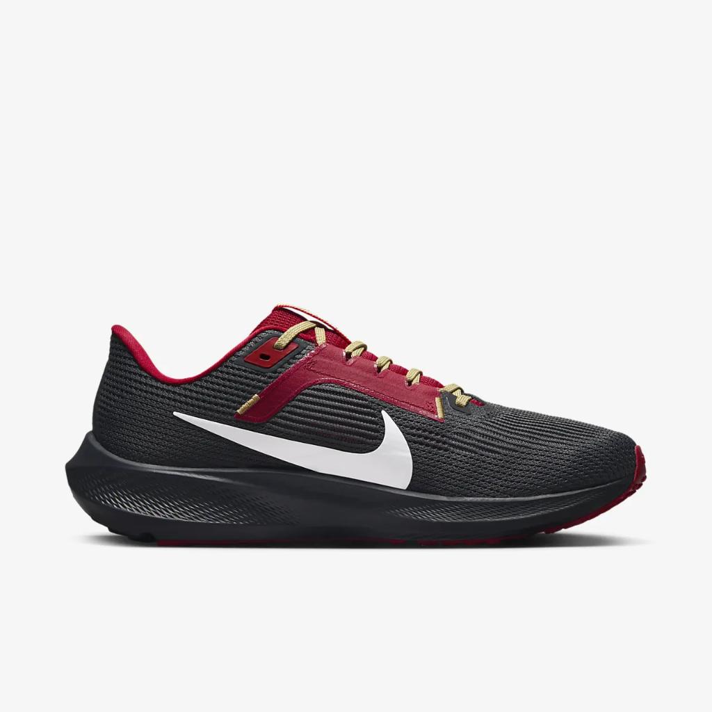 Nike Pegasus 40 (NFL San Francisco 49ers) Men&#039;s Road Running Shoes DZ5990-001