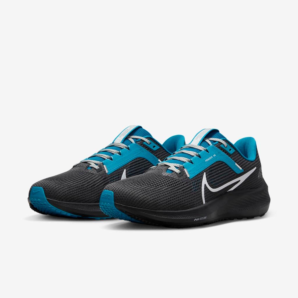 Nike Pegasus 40 (NFL Carolina Panthers) Men&#039;s Road Running Shoes DZ6010-001