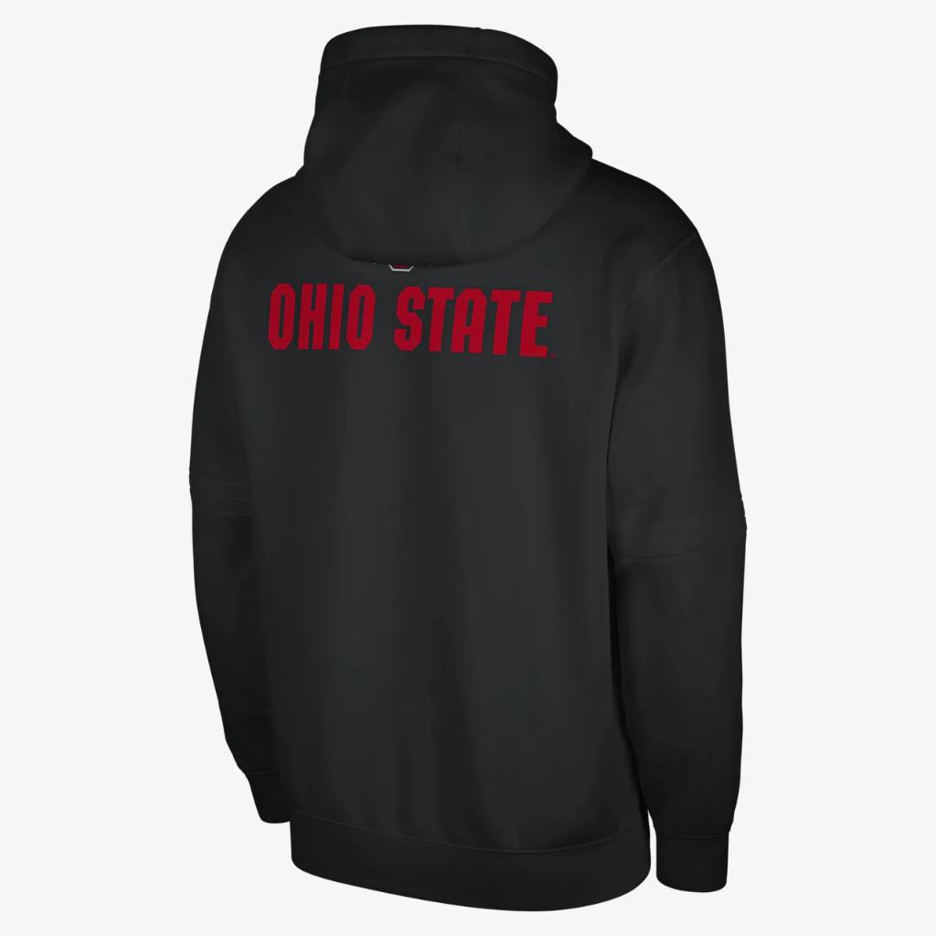 Ohio State Club Fleece Men&#039;s Nike College Pullover Hoodie DZ8797-010