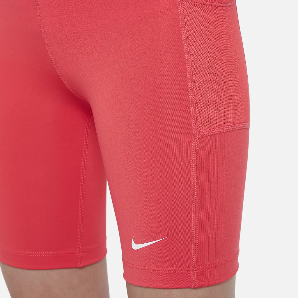 Nike One Big Kids&#039; (Girls&#039;) Training Biker Shorts with Pockets FB1079-850