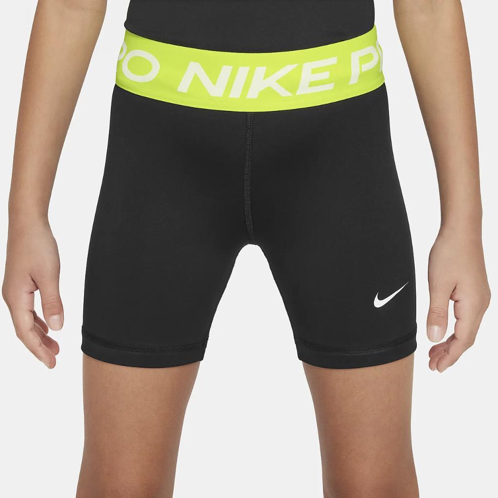 Nike Pro Big Kids&#039; (Girls&#039;) Dri-FIT 5&quot; Shorts FB1081-011