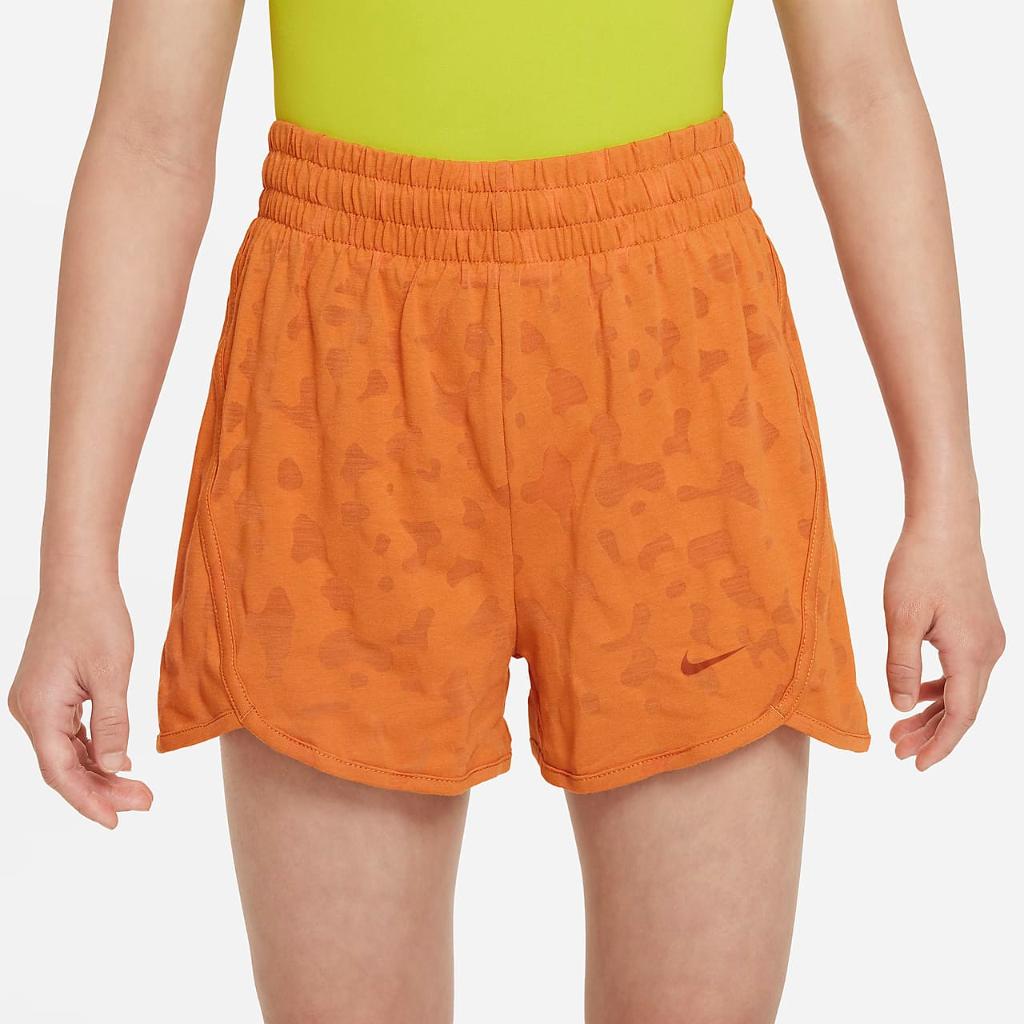Nike Dri-FIT Breezy Big Kids&#039; (Girls&#039;) High-Waisted Training Shorts FB1095-815