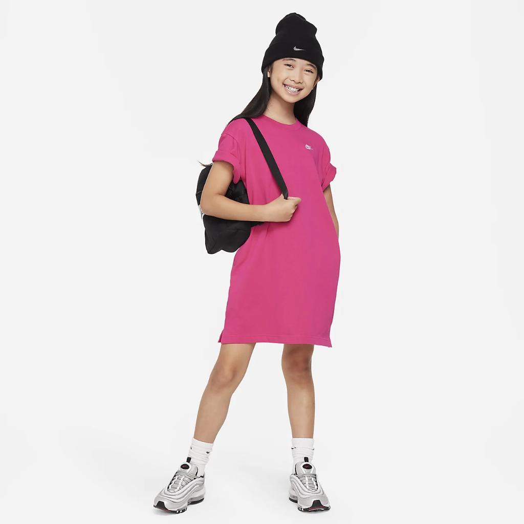 Nike Sportswear Big Kids&#039; (Girls&#039;) T-Shirt Dress FB1258-615