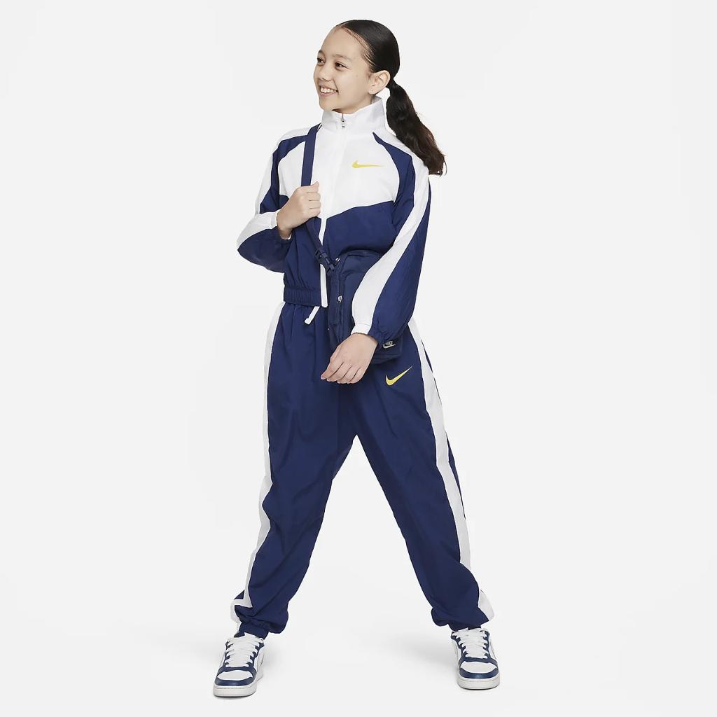 Nike Sportswear Big Kids&#039; (Girls&#039;) Woven Jacket FB1267-410