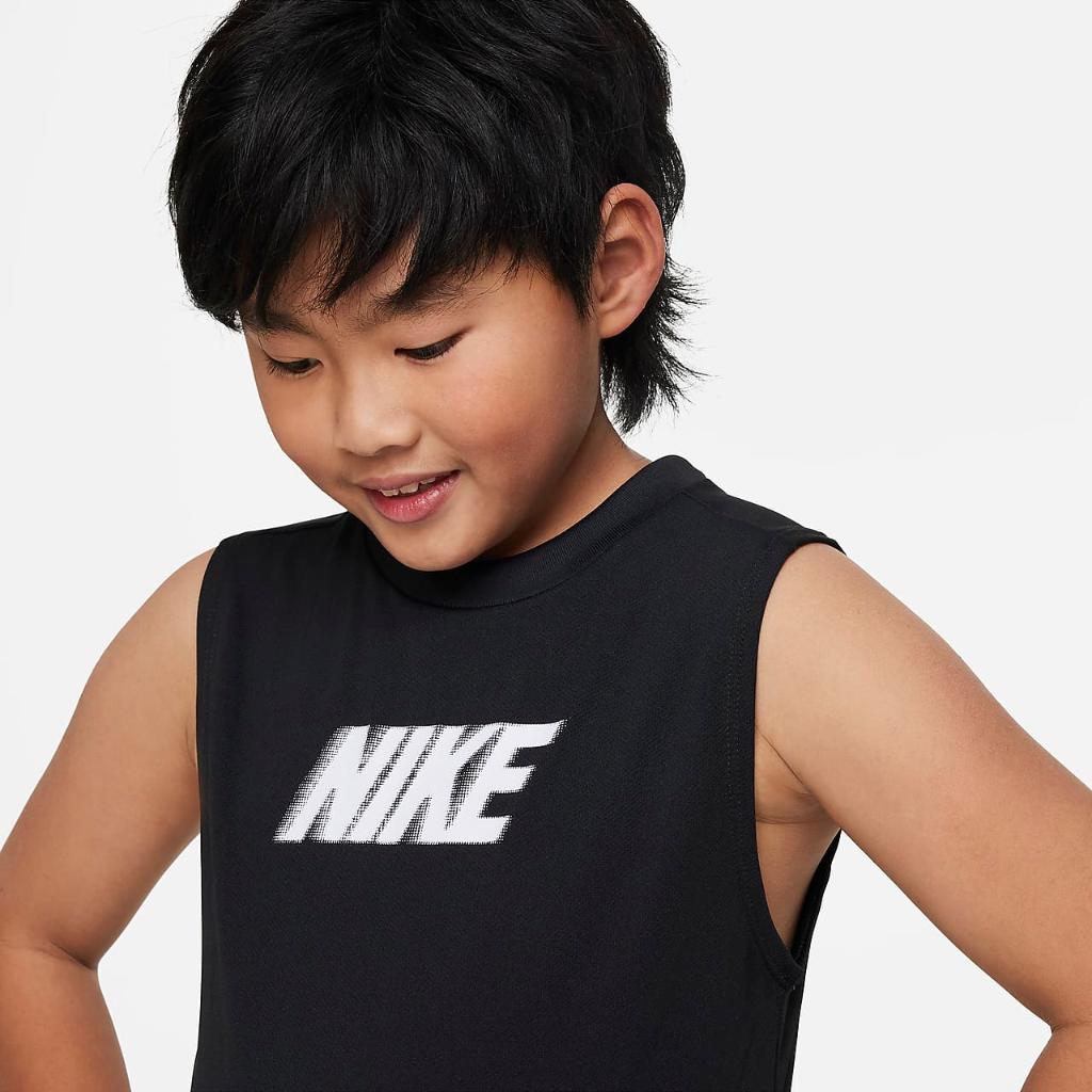 Nike Dri-FIT Multi+ Big Kids&#039; (Boys&#039;) Sleeveless Training Top FB1281-010