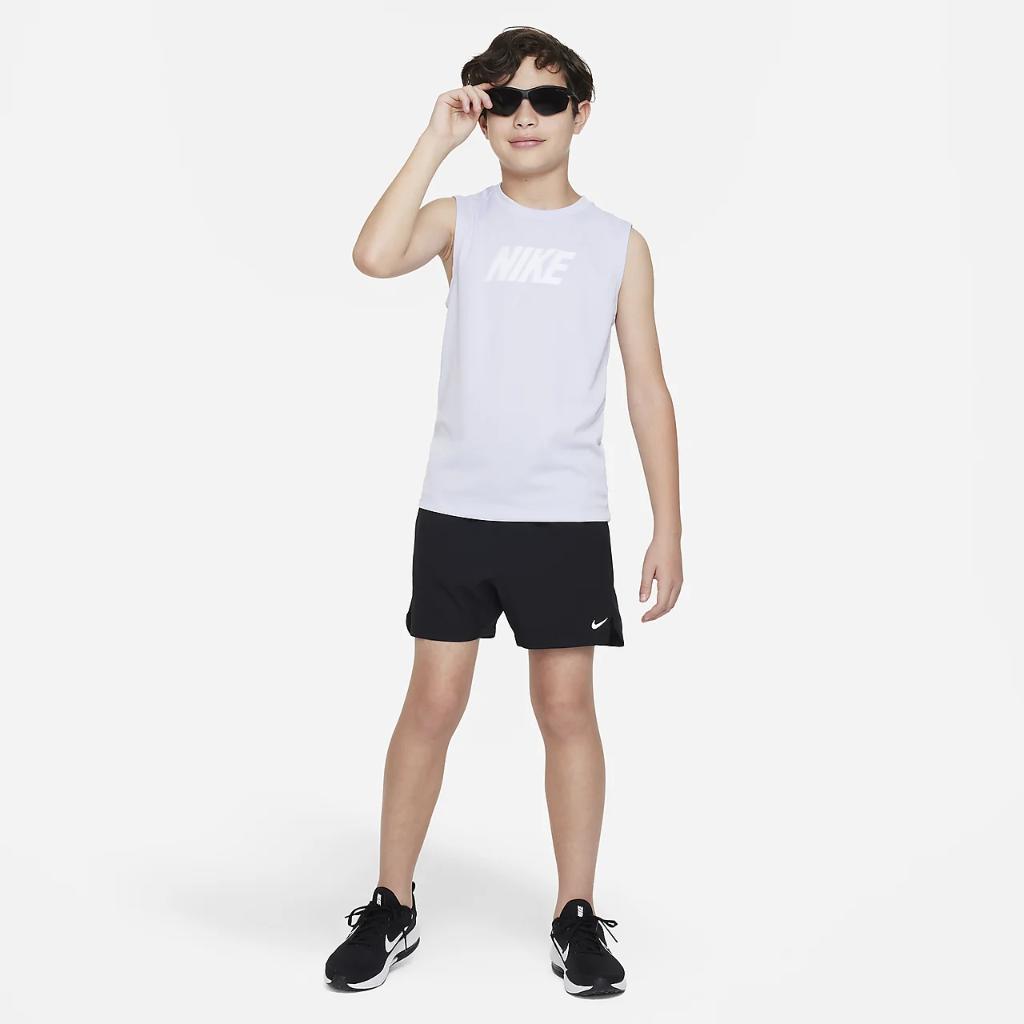 Nike Dri-FIT Multi+ Big Kids&#039; (Boys&#039;) Sleeveless Training Top FB1281-536