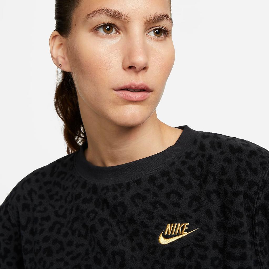 Nike Sportswear Women&#039;s Fleece Crew-Neck Sweatshirt FB2051-045