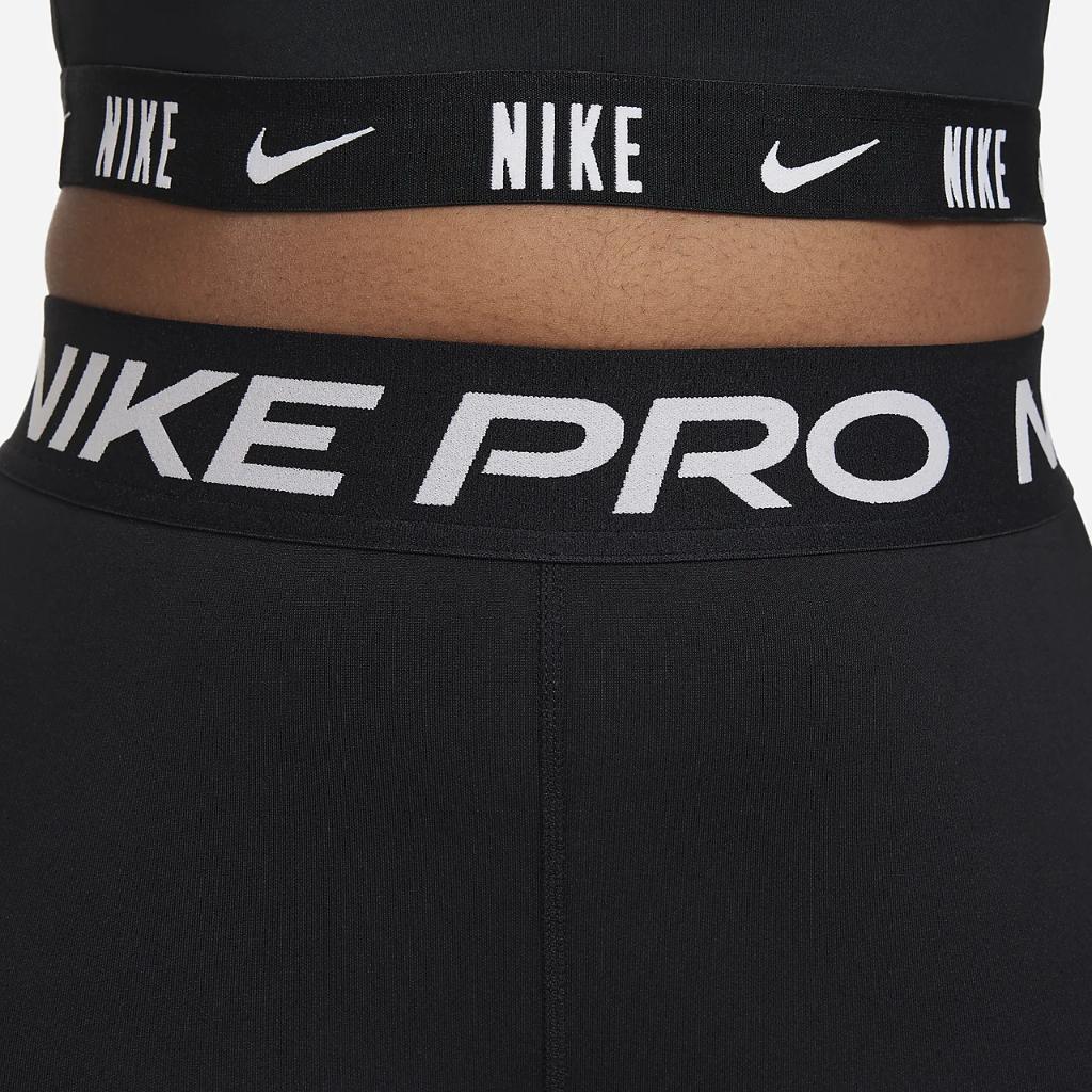 Nike Pro Dri-FIT Big Kids&#039; (Girls&#039;) 4&quot; Shorts (Extended Size) FB2130-010