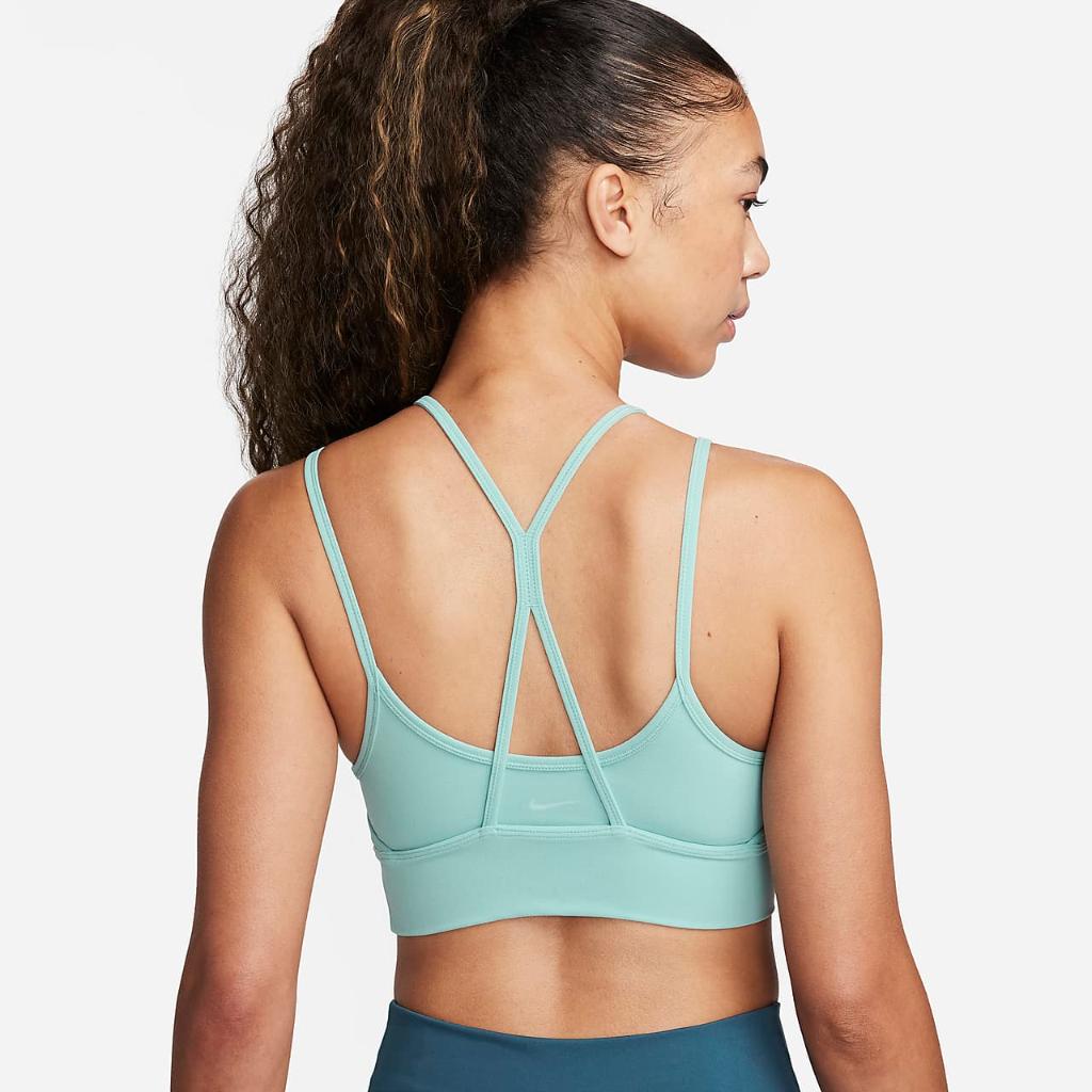 Nike Indy Strappy Women&#039;s Light-Support Padded Ribbed Longline Sports Bra FB2159-309