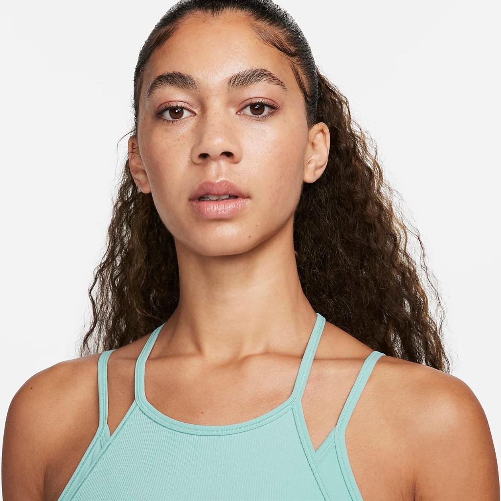 Nike Indy Strappy Women&#039;s Light-Support Padded Ribbed Longline Sports Bra FB2159-309