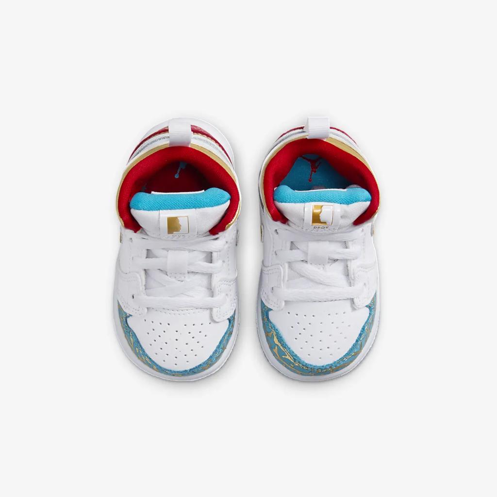 Jordan 1 Mid Sneaker School Baby/Toddler Shoes FB2211-100