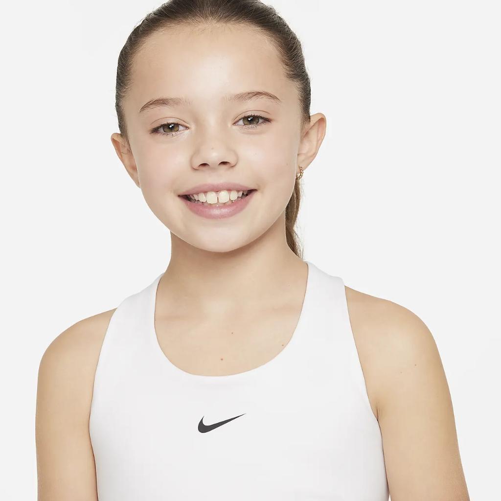 Nike Dri-FIT Swoosh Big Kids&#039; (Girls&#039;) Tank Sports Bra FB2264-100