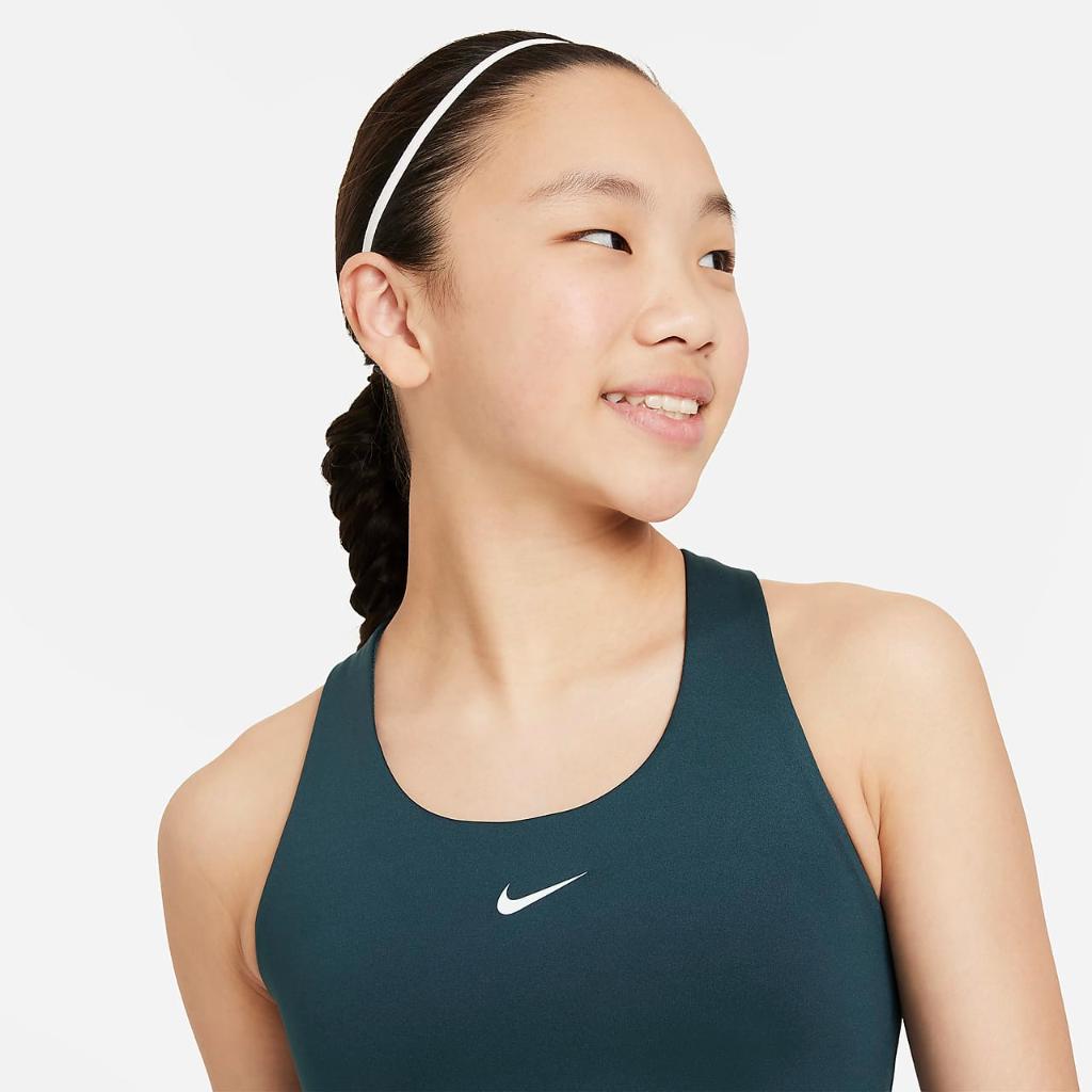 Nike Dri-FIT Swoosh Big Kids&#039; (Girls&#039;) Tank Sports Bra FB2264-328