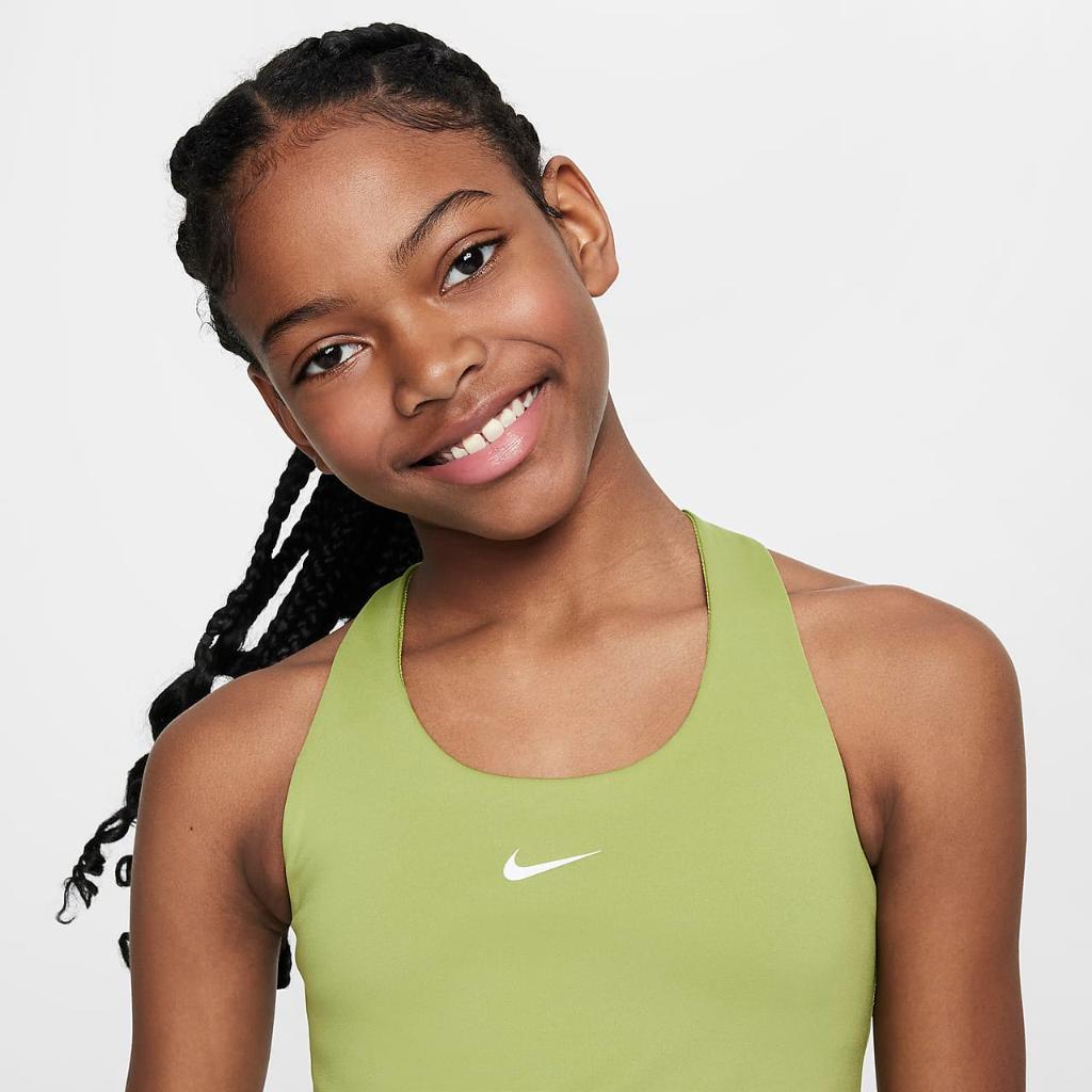 Nike Swoosh Big Kids&#039; (Girls&#039;) Tank Sports Bra FB2264-377
