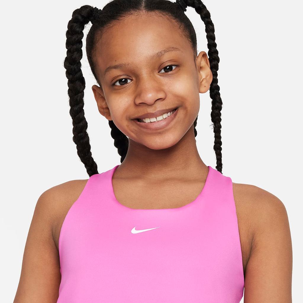 Nike Dri-FIT Swoosh Big Kids&#039; (Girls&#039;) Tank Sports Bra FB2264-675