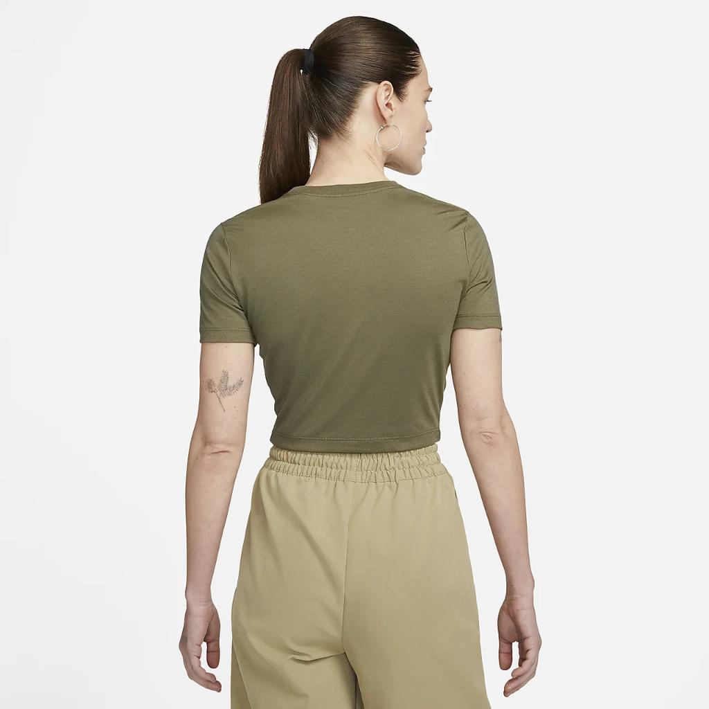 Nike Sportswear Essential Women&#039;s Slim-Fit Crop T-Shirt FB2873-222