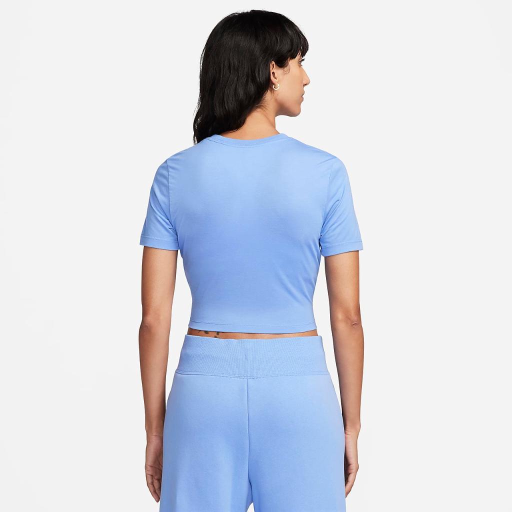 Nike Sportswear Essential Women&#039;s Slim-Fit Crop T-Shirt FB2873-450