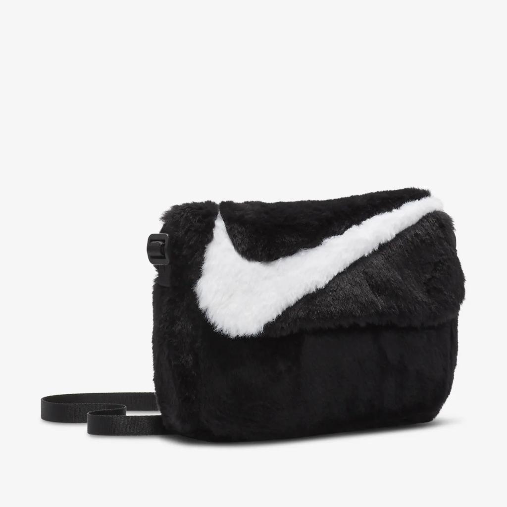Nike Sportswear Futura 365 Faux Fur Crossbody Bag (1L) FB3048-010