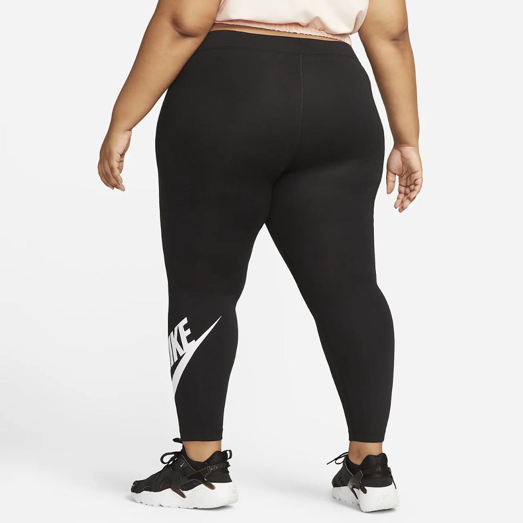 Nike Sportswear Classics Women&#039;s High-Waisted Graphic Leggings (Plus Size) FB3097-010