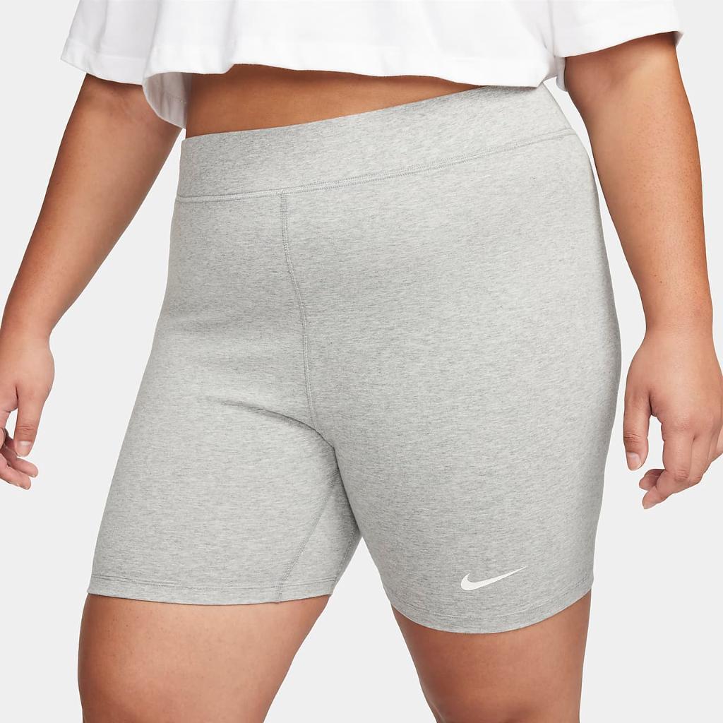 Nike Sportswear Classics Women&#039;s High-Waisted 8&quot; Biker Shorts (Plus Size) FB3102-063