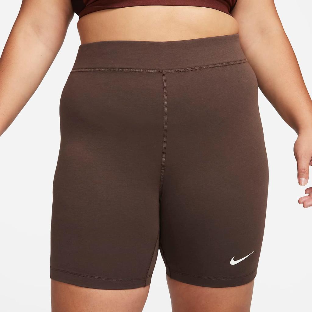 Nike Sportswear Classics Women&#039;s High-Waisted 8&quot; Biker Shorts (Plus Size) FB3102-237