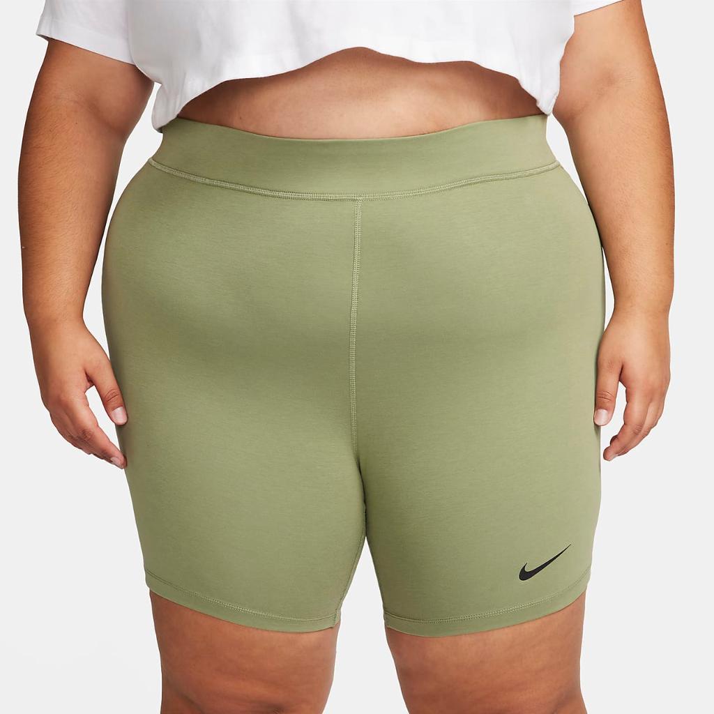 Nike Sportswear Classics Women&#039;s High-Waisted 8&quot; Biker Shorts (Plus Size) FB3102-386