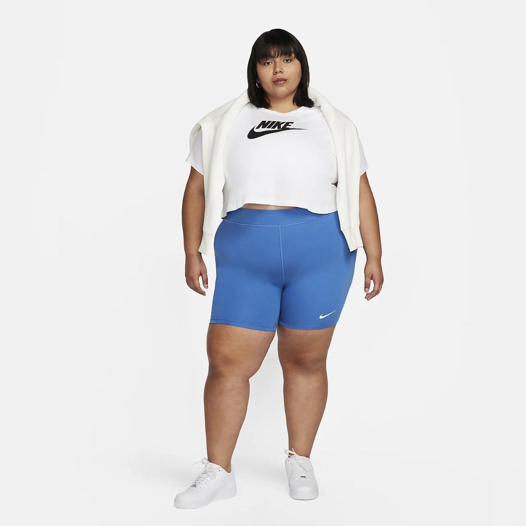 Nike Sportswear Classic Women&#039;s High-Waisted 8&quot; Biker Shorts (Plus Size) FB3102-402