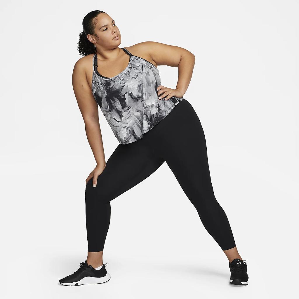 Nike Dri-FIT One Women&#039;s Cropped Printed Tank Top (Plus Size) FB3136-010
