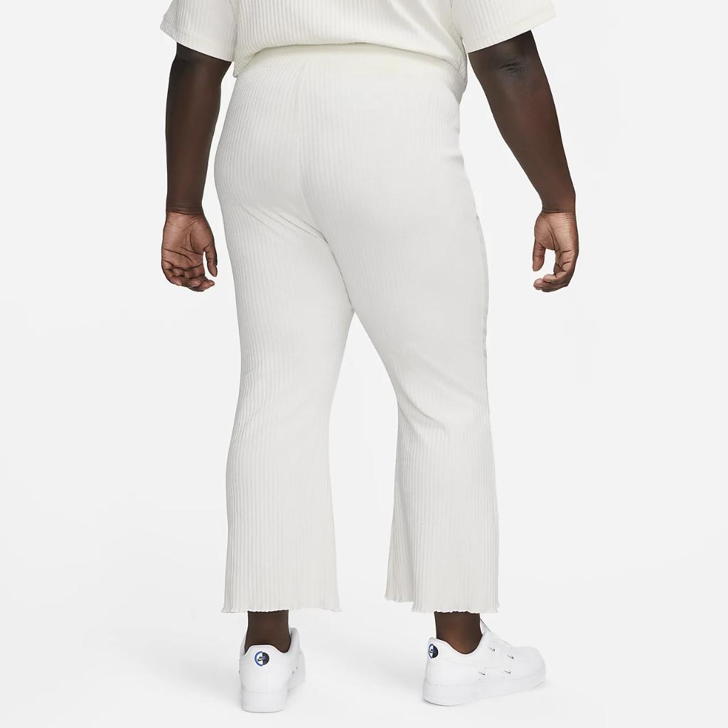 Nike Sportswear Women&#039;s High-Waisted Ribbed Jersey Pants (Plus Size) FB3210-133