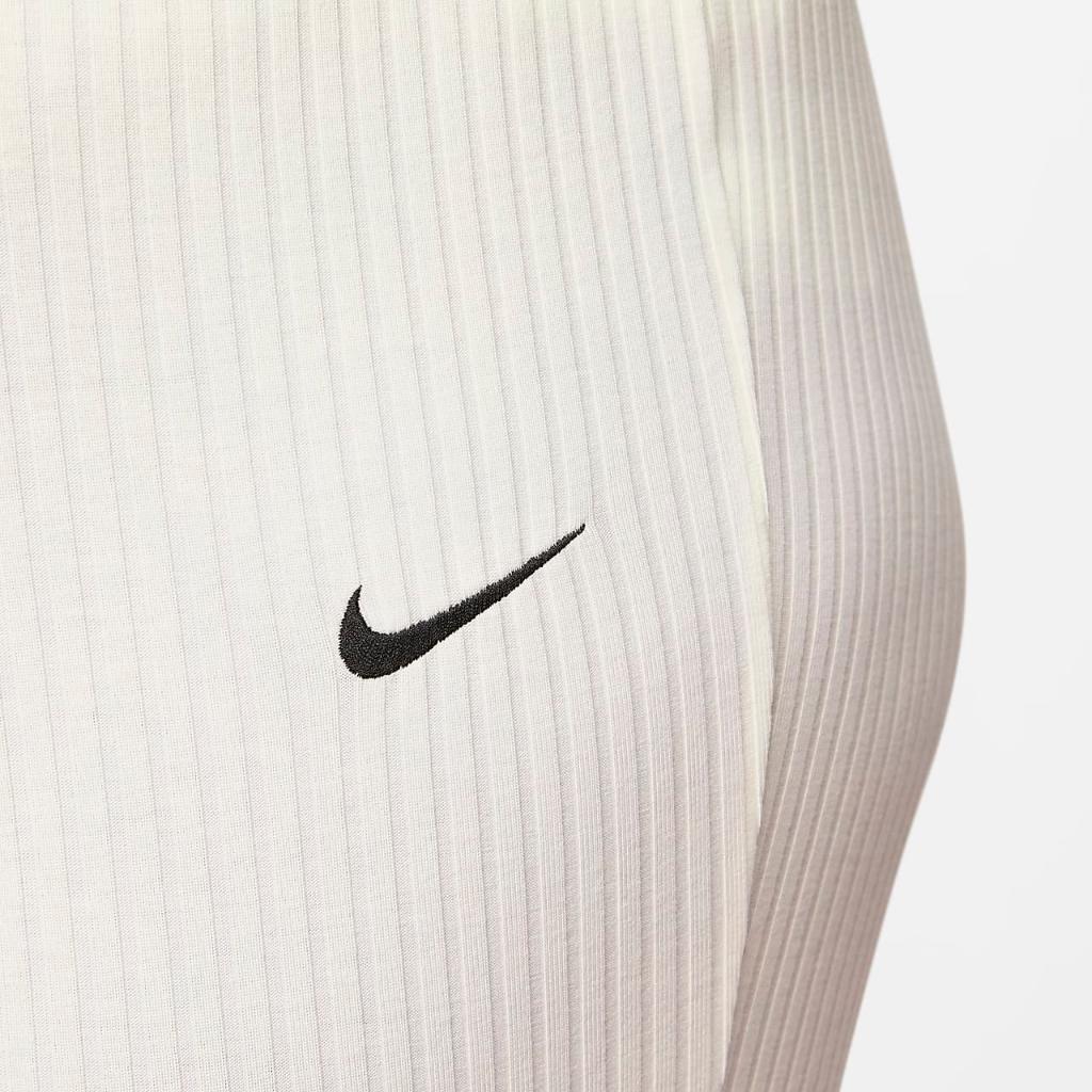 Nike Sportswear Women&#039;s High-Waisted Ribbed Jersey Pants (Plus Size) FB3210-133