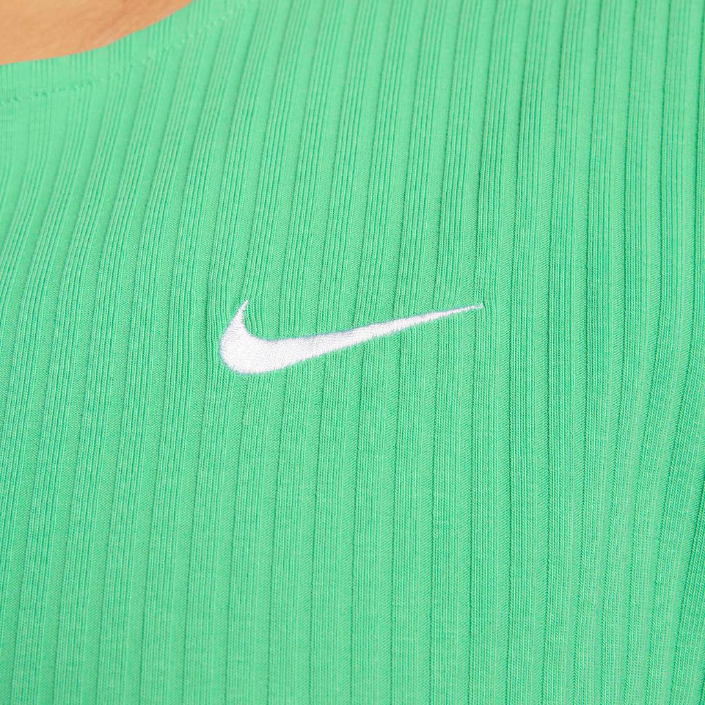 Nike Sportswear Women&#039;s Ribbed Jersey Short-Sleeve Top (Plus Size) FB3211-363