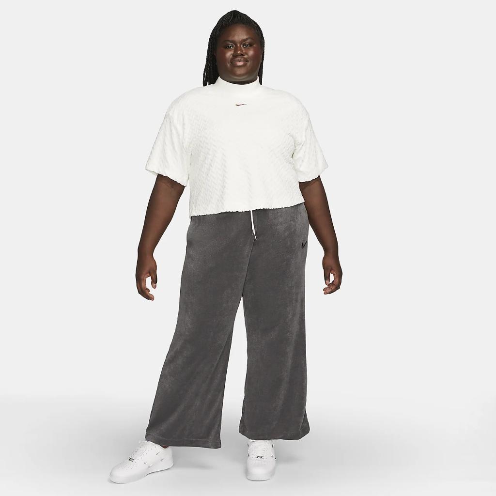 Nike Sportswear Women&#039;s High-Waisted Wide-Leg Terry Pants (Plus Size) FB3215-060