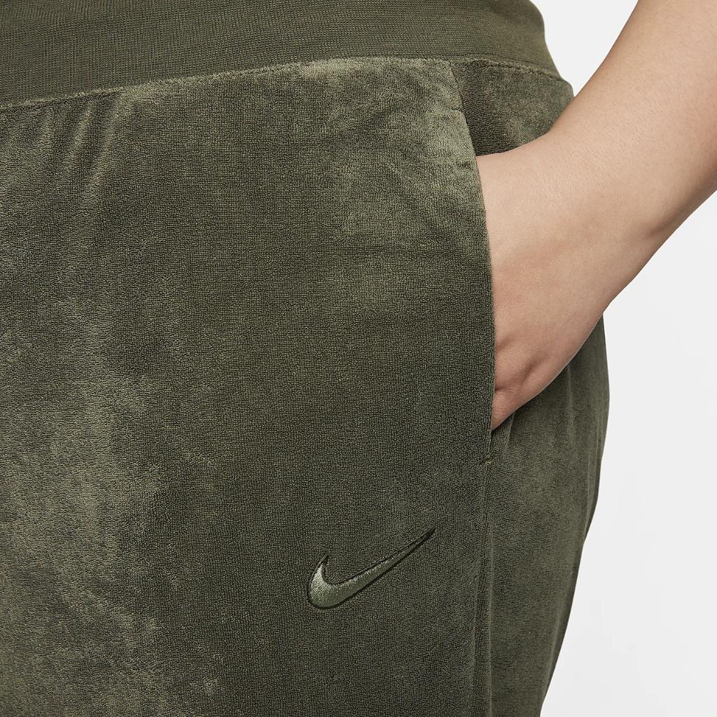 Nike Sportswear Women&#039;s High-Waisted Wide-Leg Terry Pants (Plus Size) FB3215-325