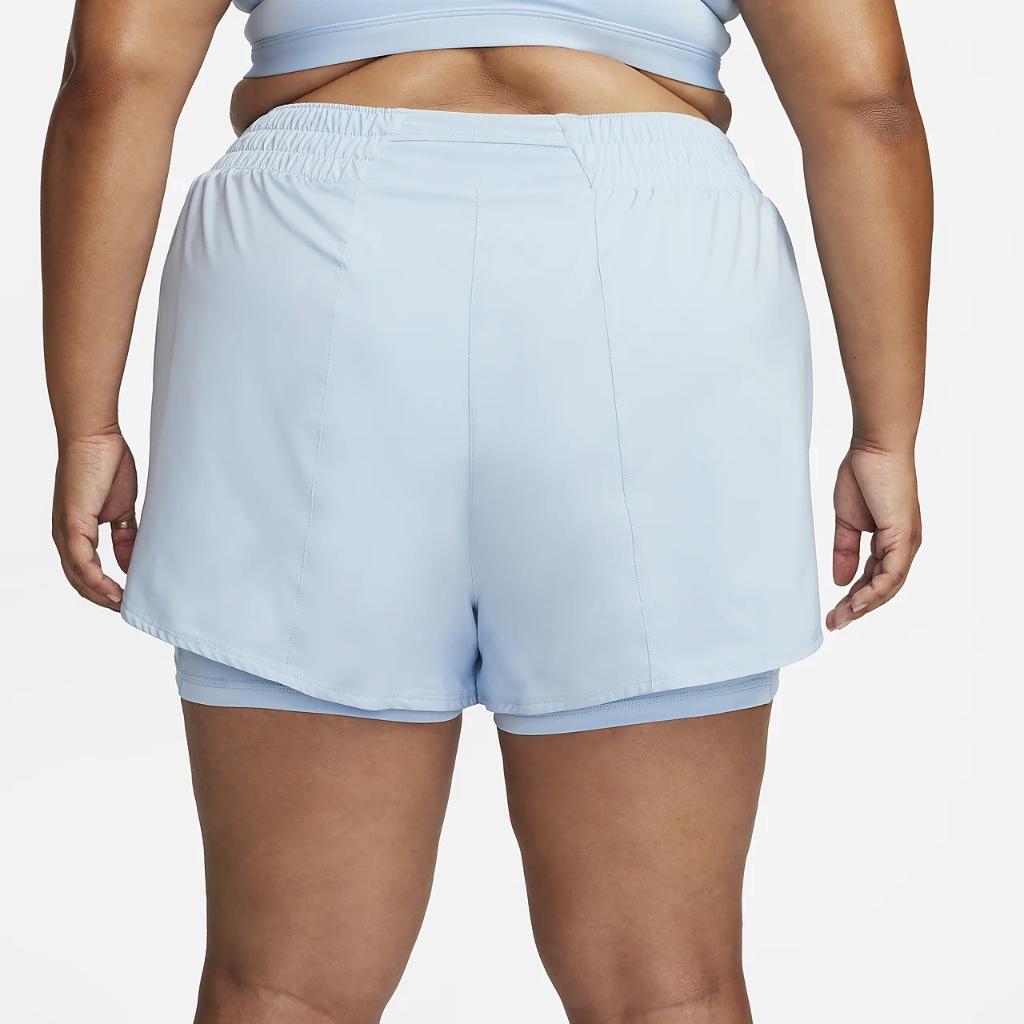 Nike Dri-FIT One Women&#039;s High-Waisted 3&quot; 2-in-1 Shorts (Plus Size) FB3222-441