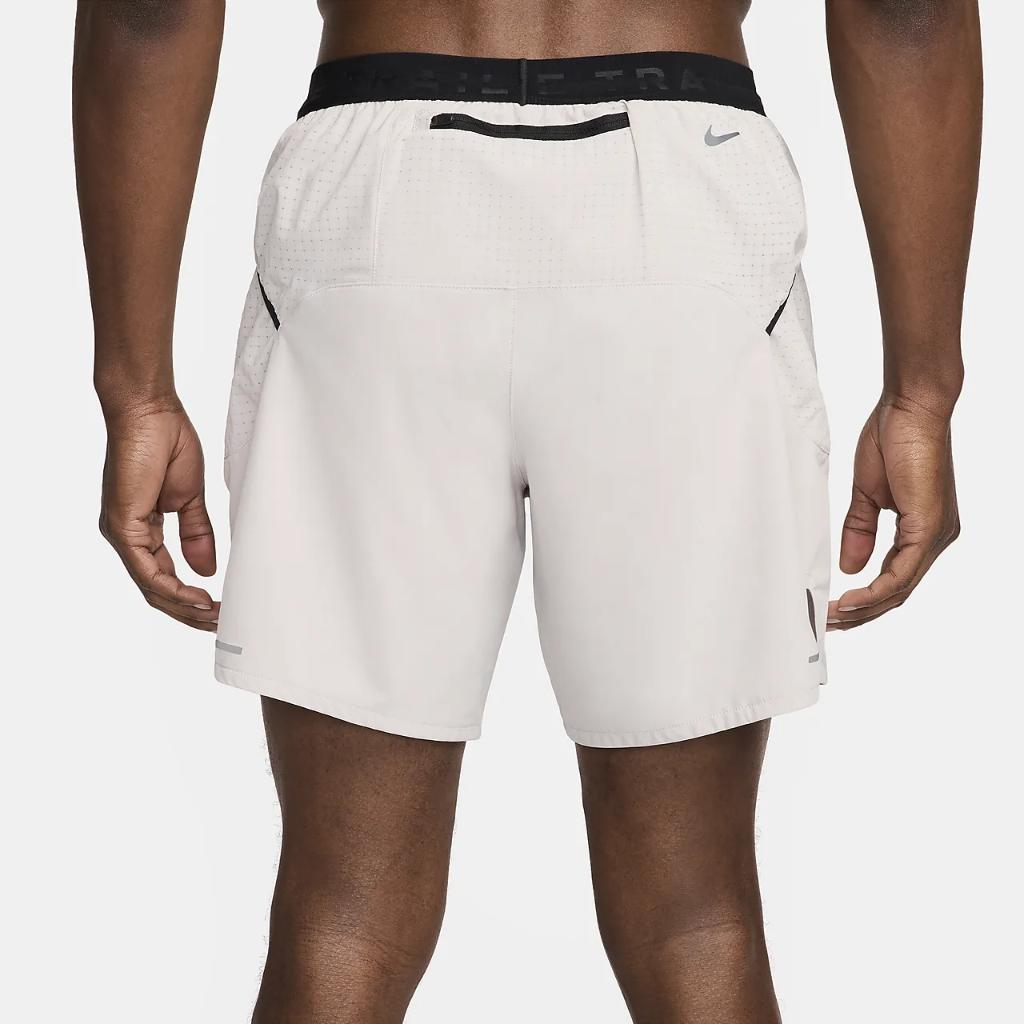 Nike Trail Second Sunrise Men&#039;s Dri-FIT 7&quot; Brief-Lined Running Shorts FB4194-012