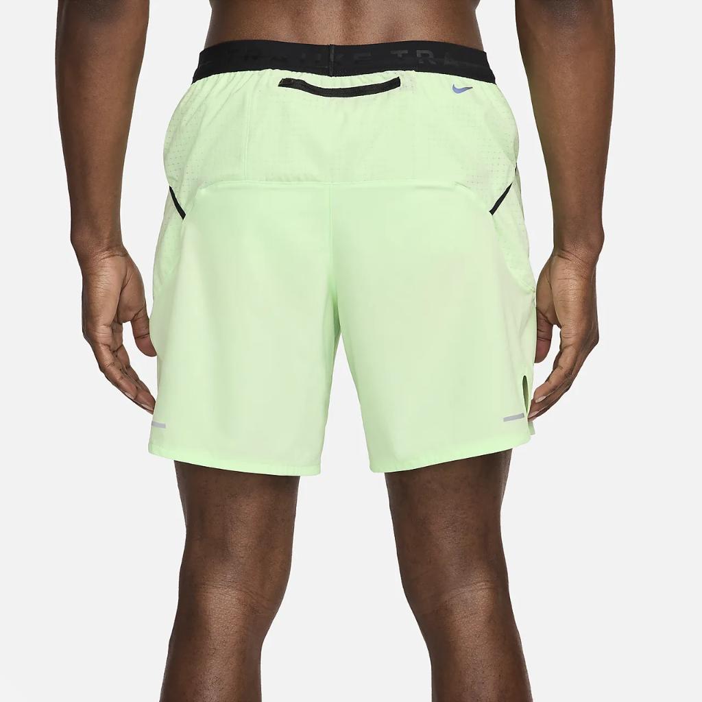 Nike Trail Second Sunrise Men&#039;s Dri-FIT 7&quot; Brief-Lined Running Shorts FB4194-376