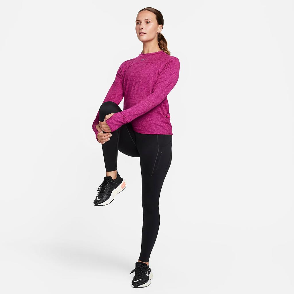 Nike Dri-FIT Swift Element UV Women&#039;s Crew-Neck Running Top FB4297-615